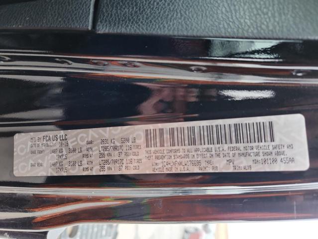 91490595 :رقم المزاد ، 1C4HJXFNXLW176695 vin ، 2020 Jeep Wrangler Unlimited مزاد بيع