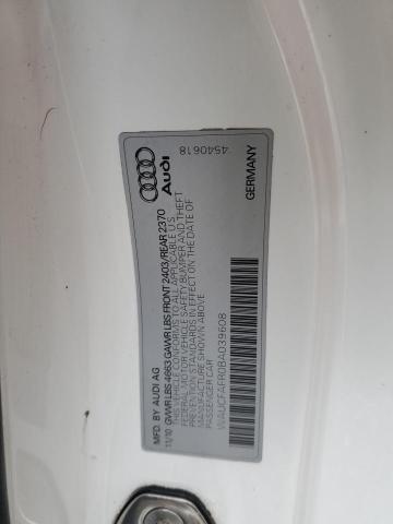 87301985 :رقم المزاد ، WAUCFAFR0BA039608 vin ، 2011 Audi A5 Premium مزاد بيع