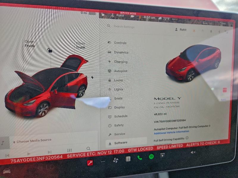 Продаж на аукціоні авто 2022 Tesla Model Y, vin: 7SAYGDEE3NF320564, номер лоту: 92494985