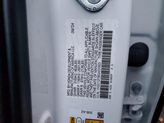 92365815 :رقم المزاد ، 1HGCY2F86SA000825 vin ، 2025 Honda Accord Tou مزاد بيع