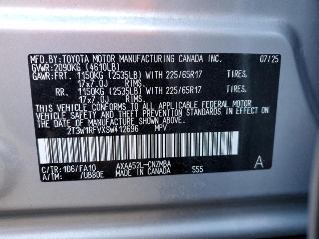 Продажа на аукционе авто 2025 Toyota Rav4, vin: 2T3W1RFVXSW412696, номер лота: 91671325