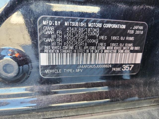 Продаж на аукціоні авто 2018 Mitsubishi Outlander Sport, vin: JA4AR3AU5JU008824, номер лоту: 91672315