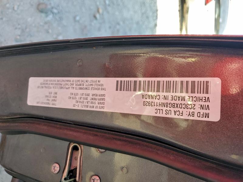 Aukcja sprzedaży 2022 Dodge Charger, vin: 2C3CDXBG8NH113920, numer aukcji: 93776235