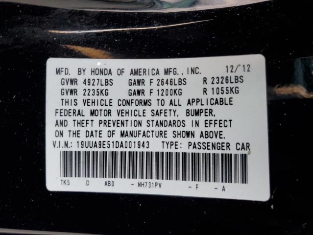 Aukcja sprzedaży 2013 Acura Tl, vin: 19UUA9E51DA001943, numer aukcji: 93563045