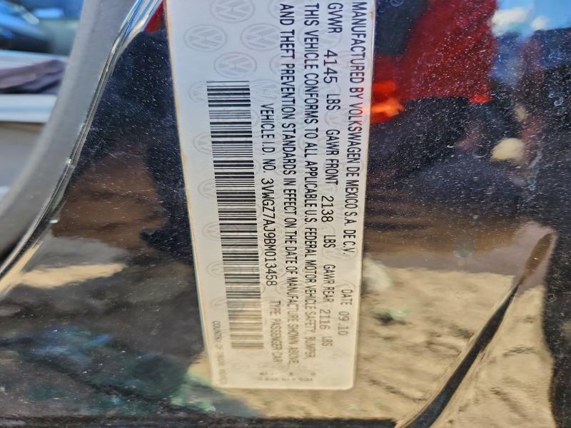 Aukcja sprzedaży 2011 Volkswagen Jetta, vin: 3VWGZ7AJ9BM013458, numer aukcji: 94237275
