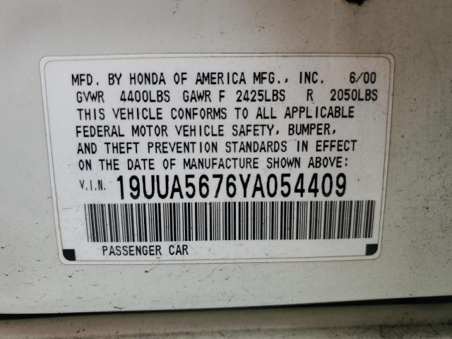 Продажа на аукционе авто 2000 Acura 3.2tl, vin: 19UUA5676YA054409, номер лота: 91051505