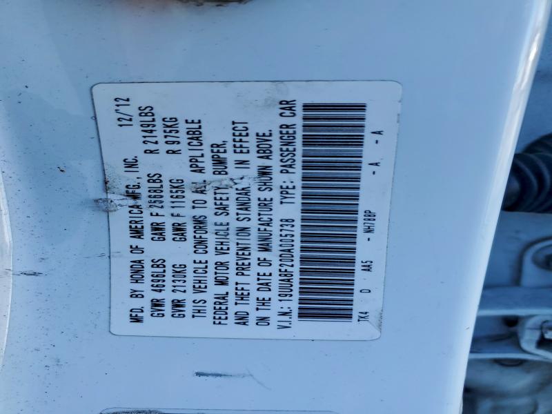 Aukcja sprzedaży 2011 Acura Tl, vin: 19UUA8F20DA005738, numer aukcji: 93644315