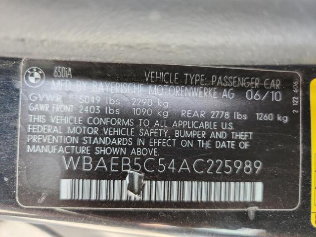 Продаж на аукціоні авто 2010 Bmw 650 I, vin: WBAEB5C54AC225989, номер лоту: 89709095
