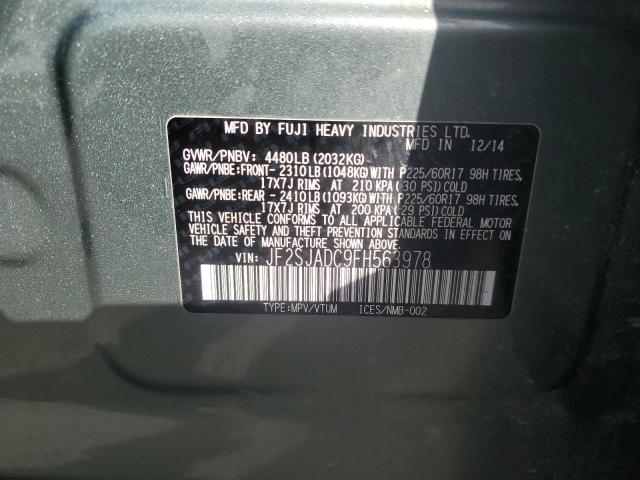 Продажа на аукционе авто 2015 Subaru Forester, vin: JF2SJADC9FH563978, номер лота: 92268275