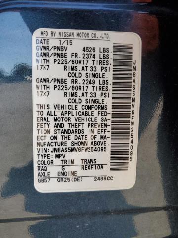 2015 Nissan Rogue Select მანქანა იყიდება აუქციონზე, vin: JN8AS5MV6FW254095, აუქციონის ნომერი: 90215155