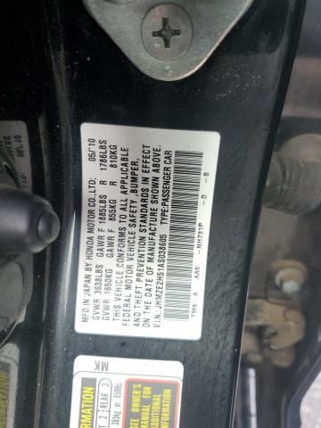 Продаж на аукціоні авто 2010 Honda Insight, vin: JHMZE2H51AS038605, номер лоту: 92738515