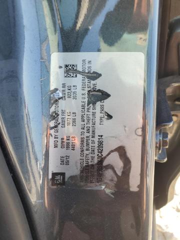 2012 Buick Verano მანქანა იყიდება აუქციონზე, vin: 1G4PR5SK0C4209814, აუქციონის ნომერი: 91716225