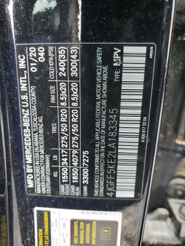 Aukcja sprzedaży 2020 Mercedes-benz Gls 450 4m, vin: 4JGFF5KE2LA183345, numer aukcji: 93185805