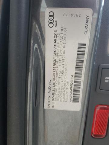 Продажа на аукционе авто 2017 Audi A4, vin: WAUFNAF41HN041194, номер лота: 92653465