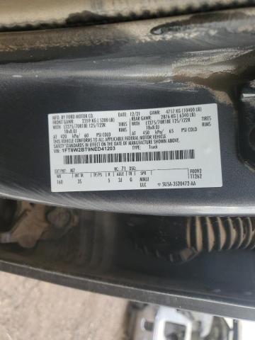 Aukcja sprzedaży 2022 Ford F250, vin: 1FT8W2BT9NED41203, numer aukcji: 87378805