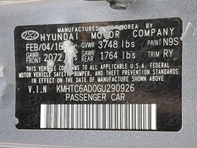 Продаж на аукціоні авто 2016 Hyundai Veloster, vin: KMHTC6AD0GU290926, номер лоту: 91922425