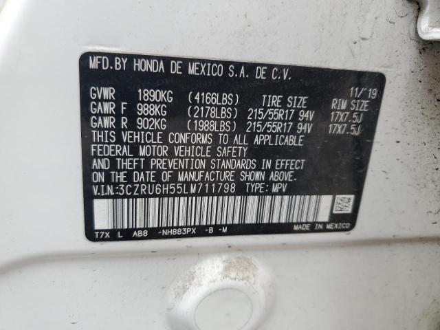 Продажа на аукционе авто 2020 Honda Hr-v, vin: 3CZRU6H55LM711798, номер лота: 93640795