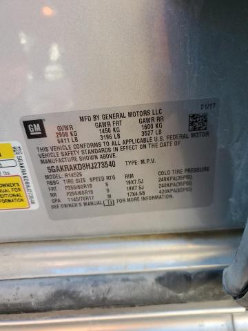 Продаж на аукціоні авто 2017 Buick Enclave, vin: 5GAKRAKD8HJ273540, номер лоту: 90720865