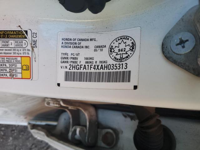Продажа на аукционе авто 2010 Honda Civic, vin: 2HGFA1F4XAH035313, номер лота: 93111945