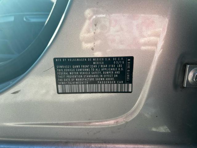 91705475 :رقم المزاد ، 3VWD17AJ9FM329779 vin ، 2015 Volkswagen Jetta Se مزاد بيع
