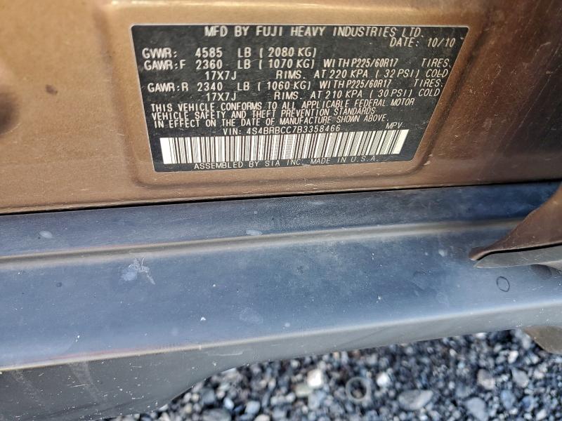93702615 :رقم المزاد ، 4S4BRBCC7B3358466 vin ، 2011 Subaru Outback مزاد بيع