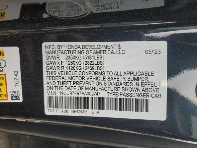 Продаж на аукціоні авто 2023 Acura Tlx Type S, vin: 19UUB7F97PA002747, номер лоту: 90857075