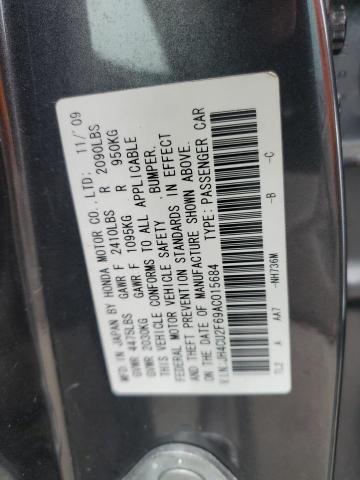 92048405 :رقم المزاد ، JH4CU2F69AC015684 vin ، 2010 Acura Tsx مزاد بيع