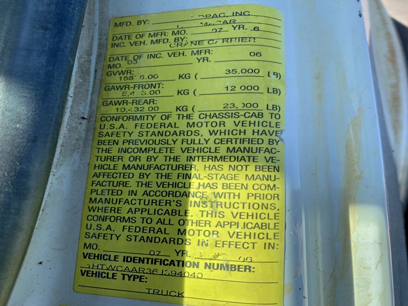 Продаж на аукціоні авто 2006 International 7000 7400, vin: 1HTWCAAR36J394040, номер лоту: 70138765