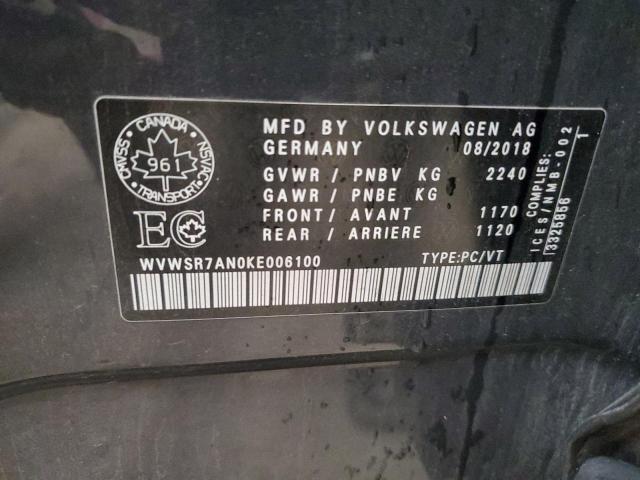 90583585 :رقم المزاد ، WVWSR7AN0KE006100 vin ، 2019 Volkswagen Arteon مزاد بيع