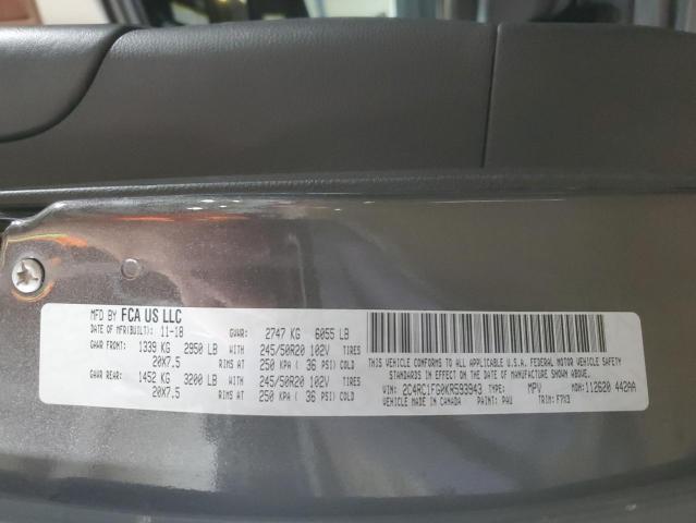 Продажа на аукционе авто 2019 Chrysler Pacifica T, vin: 2C4RC1FG0KR593943, номер лота: 91205035