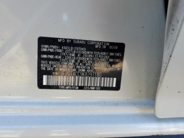 Aukcja sprzedaży 2019 Subaru Crosstrek, vin: JF2GTACC9K8297180, numer aukcji: 93665375