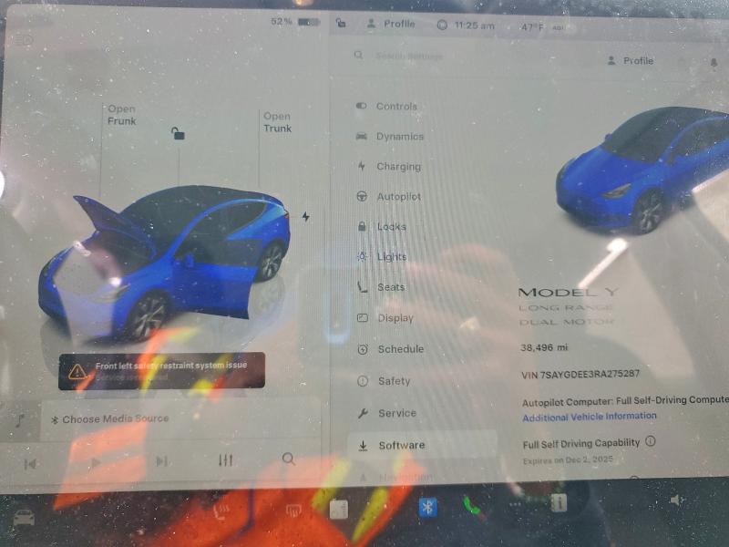 Aukcja sprzedaży 2024 Tesla Model Y, vin: 7SAYGDEE3RA275287, numer aukcji: 93867835