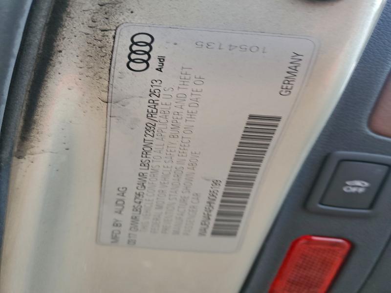 Продажа на аукционе авто 2017 Audi A4 Premium, vin: WAUENAF45HN065199, номер лота: 91086055