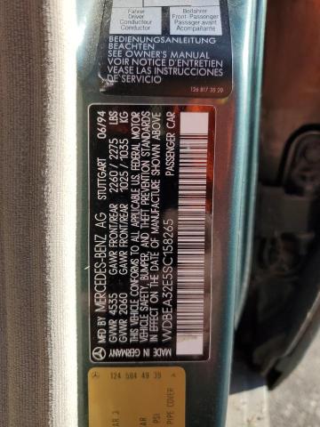 Aukcja sprzedaży 1995 Mercedes-benz E, vin: WDBEA32E5SC158265, numer aukcji: 91701455