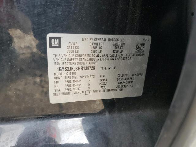 Продажа на аукционе авто 2017 Cadillac Escalade, vin: 1GYS3JKJ3HR139729, номер лота: 92750135