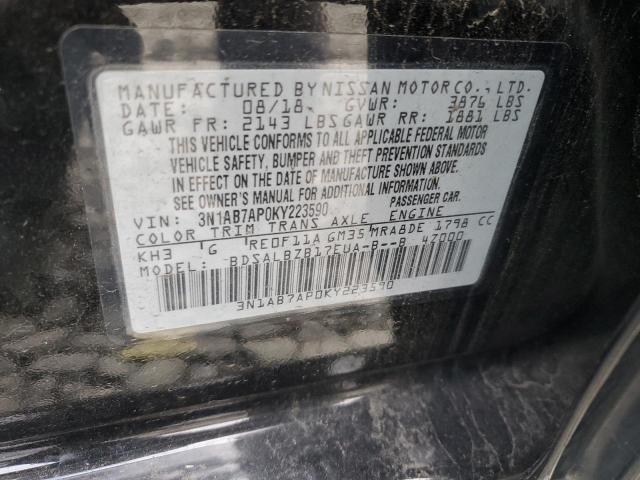 Продажа на аукционе авто 2019 Nissan Sentra S, vin: 3N1AB7AP0KY223590, номер лота: 90650285