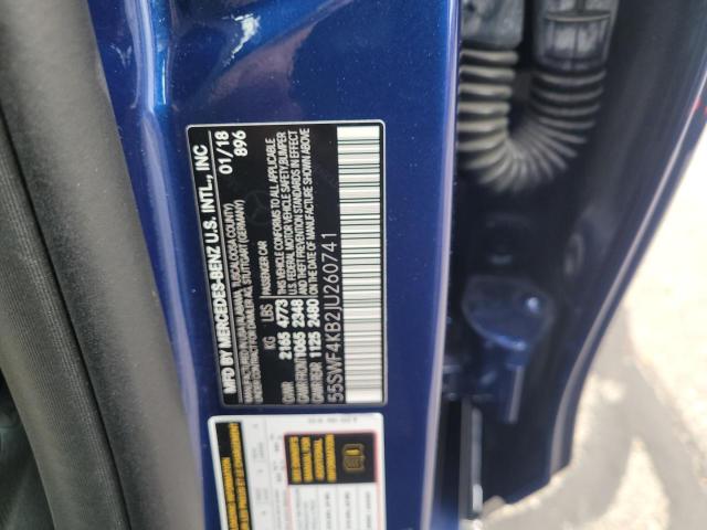 91888085 :رقم المزاد ، 55SWF4KB2JU260741 vin ، 2018 Mercedes-benz C 300 4mat مزاد بيع