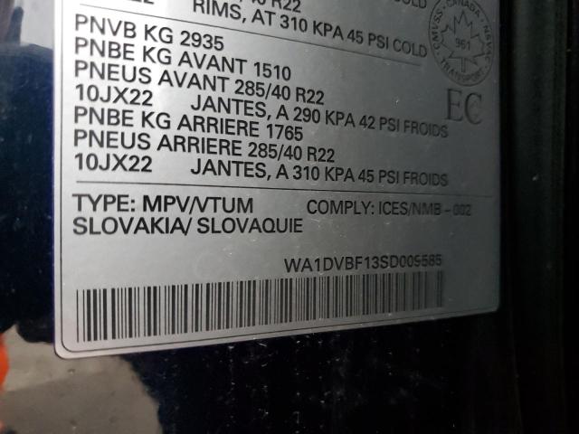 Auction sale of the 2025 Audi Q8, vin: WA1DVBF13SD009585, lot number: 85920975