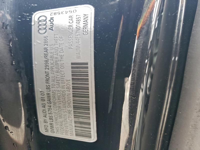Продажа на аукционе авто 2007 Audi A8, vin: WAUMV44E57N014857, номер лота: 94118125