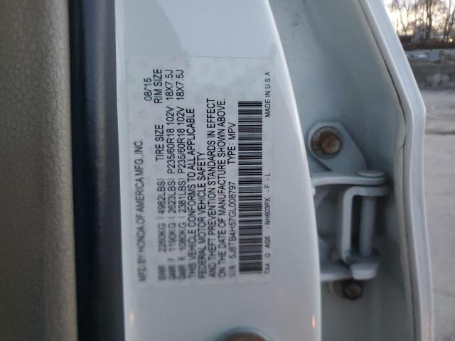 93332125 :رقم المزاد ، 5J8TB4H57GL008797 vin ، 2016 Acura Rdx مزاد بيع