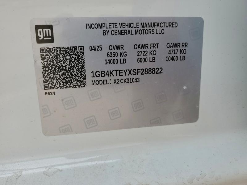 93656065 :رقم المزاد ، 1GB4KTEYXSF288822 vin ، 2025 Chevrolet Silverado مزاد بيع