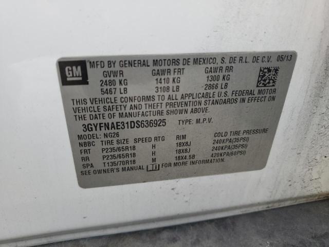 2013 Cadillac Srx მანქანა იყიდება აუქციონზე, vin: 3GYFNAE31DS636925, აუქციონის ნომერი: 92506025
