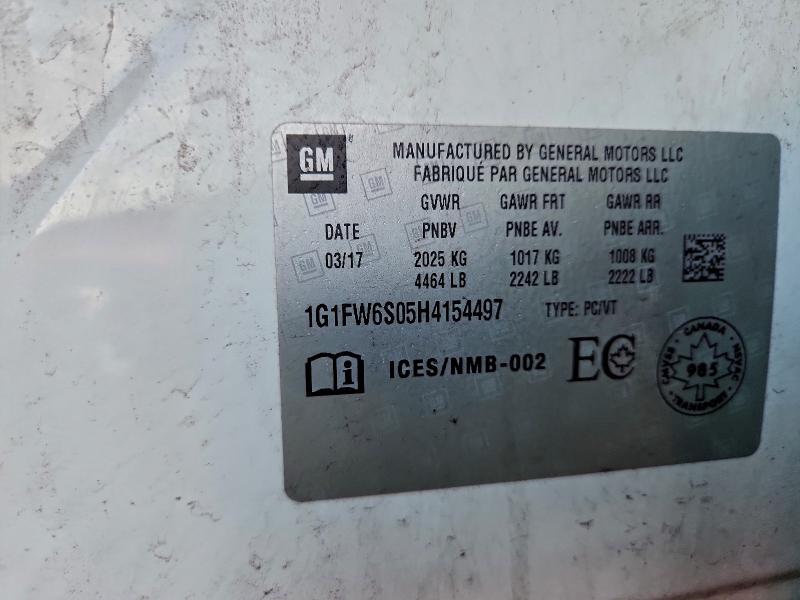 Aukcja sprzedaży 2017 Chevrolet Bolt Ev, vin: 1G1FW6S05H4154497, numer aukcji: 92402535