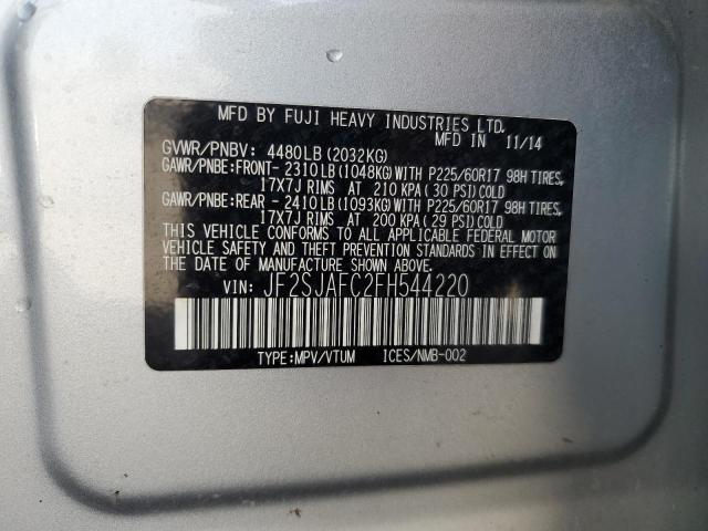 Продажа на аукционе авто 2015 Subaru Forester, vin: JF2SJAFC2FH544220, номер лота: 91230895