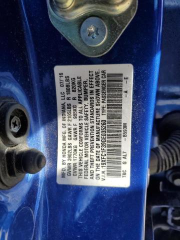 Aukcja sprzedaży 2016 Honda Civic Ex, vin: 19XFC1F39GE035260, numer aukcji: 91792015