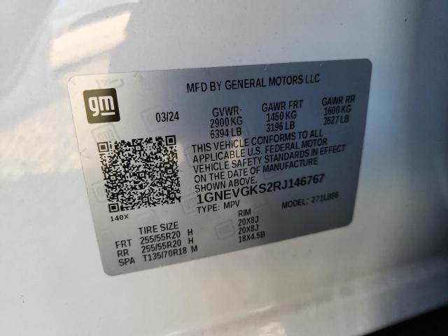 Продаж на аукціоні авто 2024 Chevrolet Traverse, vin: 1GNEVGKS2RJ146767, номер лоту: 91836675