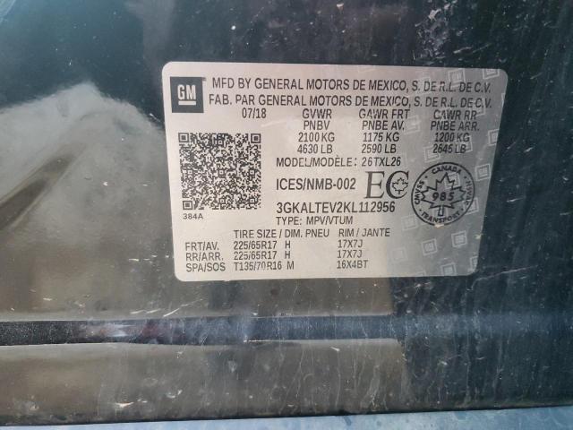 93635975 :رقم المزاد ، 3GKALTEV2KL112956 vin ، 2019 Gmc Terrain مزاد بيع