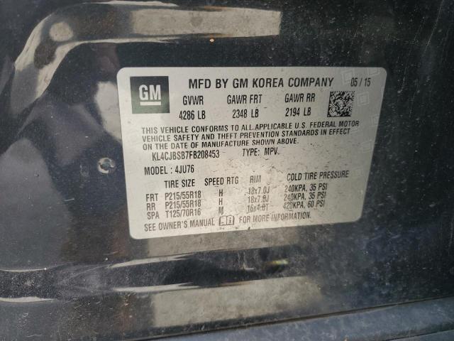 Aukcja sprzedaży 2015 Buick Encore, vin: KL4CJBSB7FB208453, numer aukcji: 91443705
