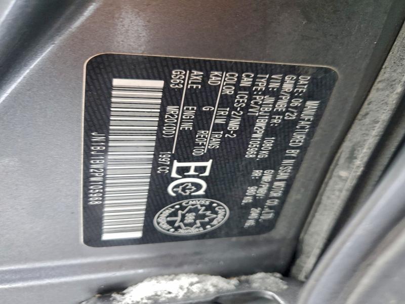 Продажа на аукционе авто 2023 Nissan Qashqai Sv, vin: JN1BJ1BW2PW105968, номер лота: 93512115