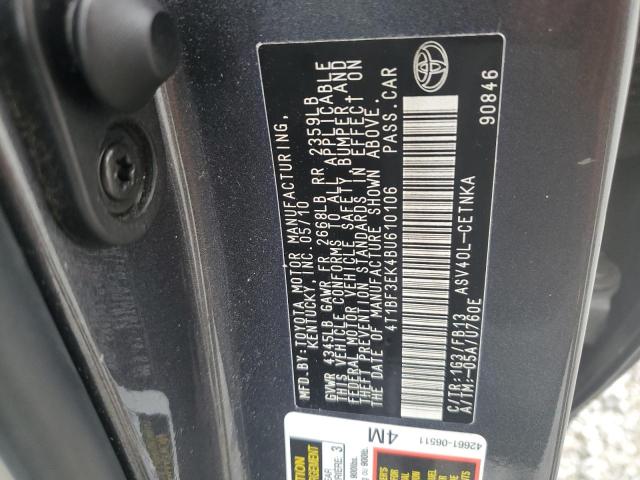 2011 Toyota Camry Base მანქანა იყიდება აუქციონზე, vin: 4T1BF3EK4BU610106, აუქციონის ნომერი: 92911605